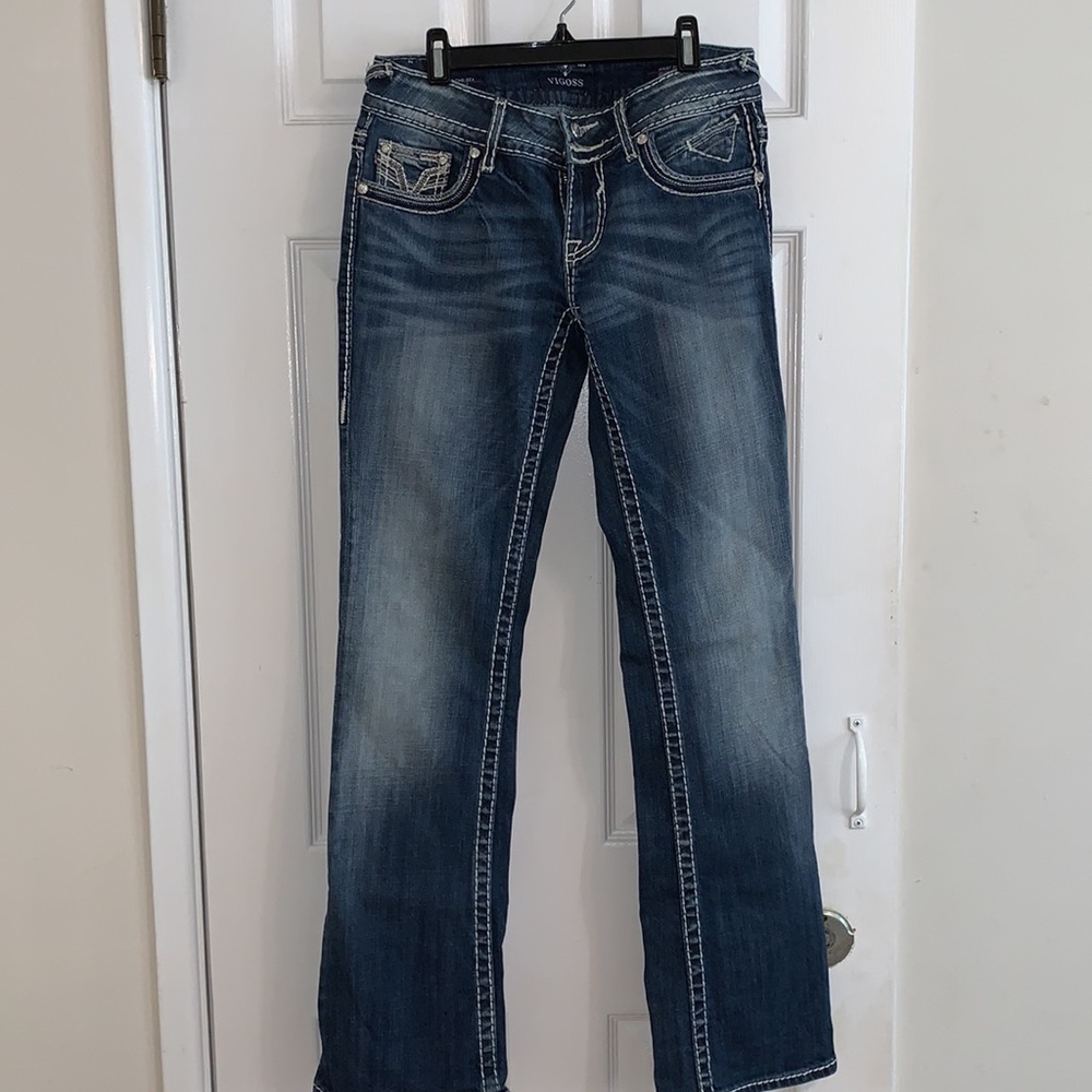 Vigoss Rhinestone button jeans - Picture 2 of 4